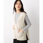 [GLOBAL WORK] безрукавка tops FREE grayish бежевый женский 