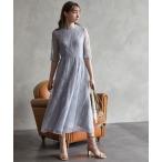 「AIMER」 半袖ワンピース MEDIUM グレイッシュブルー レディース