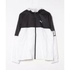 [PUMA] джерси блузон M черный × белый мужской 