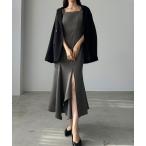 「Louere」 キャミソールワンピース X-LARGE チャコール レディース
