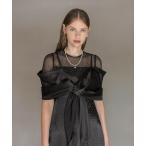 「Leja」 半袖ワンピース MEDIUM ブラック レディース