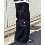 [BEN DAVIS] painter's pants LARGE черный мужской 