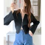 「mily bilet」 ニットカーディガン LARGE ブラック レディース