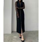 「Louere」 サロペットスカート MEDIUM ブラック レディース