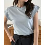 tシャツ 「Eclat one」フレンチスリーブ 綺麗め シンプル カットソー レディース