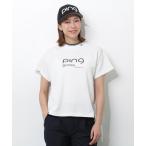 t рубашка короткий рукав [PING APPAREL] деформация kanoko короткий рукав с высоким воротником cut and sewn [PERFORMANCE] (LADIES) женский 