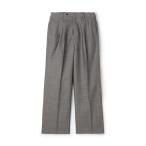 スラックス ハルトウールツイル 2プリーツワイドパンツ メンズ