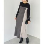 「LAVEANGE」 ニットワンピース 4L ブラック レディース
