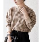 「SHIPS any」 長袖カットソー ONE SIZE ブラウン レディース