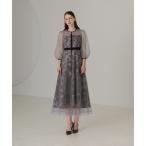 「Leja」 7分袖ワンピース MEDIUM グレー レディース