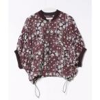 ショッピングパッチワーク ブルゾン アウター バンダナパッチワークカットジャカードジップアップドルマンブルゾン レディース