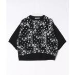 ショッピングパッチワーク tシャツ バンダナパッチワークカットジャカード＋ハイゲージミニ裏毛カットソー レディース