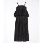 サロペット オーバーオール CLANE/クラネ/PEPLUM LAYERED ALLINONE レディース