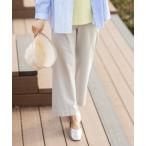  брюки стрейч распорка брюки [ контакт охлаждающий * задний талия резина * большой размер есть ] женский 