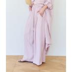パンツ テンセルワイドパンツ レディース