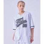 シャツ 半袖 FUBU フブ ブランド Patch Baseball Shirt