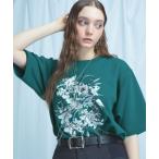 tシャツ アートフラワーシシュウTシャツ(HARE) レディース