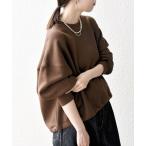 「SHIPS any」 スウェットカットソー ONE SIZE ブラウン レディース