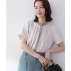 「N.（N. Natural Beauty Basic）」 半袖ブラウス MEDIUM ベージュ レディース