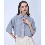 ブラウス シャツ パーツツキネクタイシャ
