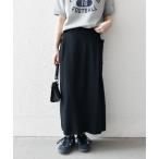 「SHIPS any」 ロングスカート ONE SIZE ブラック レディース