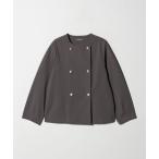 「A DAY IN THE LIFE UNITED ARROWS」 ノーカラージャケット FREE ダークブラウン レディース