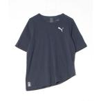 [PUMA] короткий рукав футболка L темно-синий мужской 