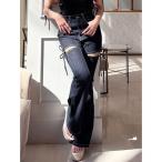  джинсы Denim Denim брюки [ дополнение производство минут ] cut наружный лента Denim брюки женский 