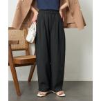 スラックス パンツ 「接触冷感」 SUMMERCOOL タック カーブ イージーパンツ レディース