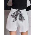 パンツ BACK LACE UPショートパンツ レディース