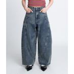  джинсы Denim Denim брюки боковой карман barrel Denim брюки женский мужской 