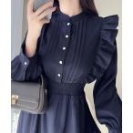 「mily bilet」 半袖ワンピース X-LARGE ネイビー レディース