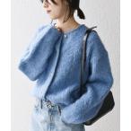 「SHIPS any」 ニットカーディガン ONE SIZE ブルー レディース
