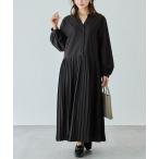 「LAVEANGE」 長袖ワンピース 4L ブラック レディース