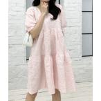 「Mejoul」 半袖ワンピース F ピンク レディース
