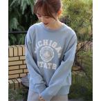 「AMERICAN HOLIC」 スウェットカットソー M サックスブルー レディース
