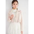 「tocco closet」 ライダースジャケット M ピンクベージュ レディース