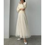 「Louere」 ノースリーブワンピース MEDIUM アイボリー レディース