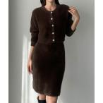 「Louere」 セットアップ SMALL ブラウン レディース