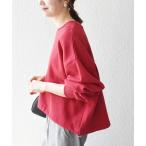 「SHIPS any」 スウェットカットソー ONE SIZE レッド レディース