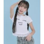 tシャツ フリル レイヤードミエ ラ�