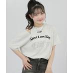 tシャツ メタルシルバープリント 肩