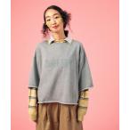 ショッピング綿 tシャツ 裏毛ラメ相良刺繍5分袖T　663950 レディース