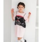 ショッピングチュニック チュニック 「KIDS」ビスチェ付きロゴチュニックワンピース　661449 キッズ 子供服 女の子