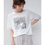 tシャツ スクエアBOXロゴT-shirt レディース