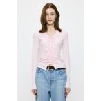 tシャツ GATHER V/N CUT トップス レディ