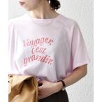 tシャツ SHIPS any:「洗濯機可能」シアー 裏毛 ロゴ TEE レディース