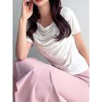 tシャツ 半袖 ドレープカットプルオーバー レディース