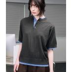  свитер вязаный LAYERED STYLE HENRY NECK KNIT/ Layered стиль застежка с планкой вязаный мужской женский 