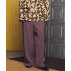  широкий брюки слаксы [UNISEX]Crispy Cross Calze Two-tuck Prime-Wide Slacks/ Chris pi- Cross karuze two tuck prime широкий слаксы [MAISON...